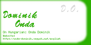 dominik onda business card